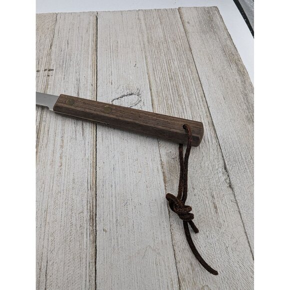 Utility All Purpose Carving Slicing Knife Serrated 2 Prongs 7" Blade Japan 12" - Picture 2 of 7